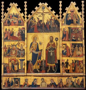 セインツジョンの祭壇画 作： Master of Santa Coloma de Queralt